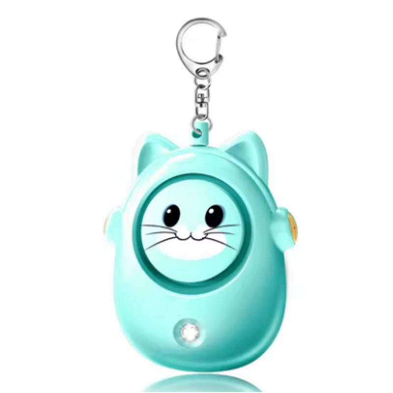 Personal Alarm Keychain - Uroczy alarm osobisty w kształcie kota,
