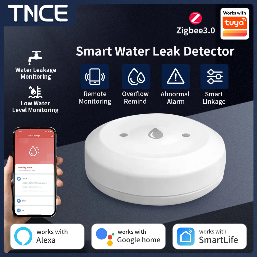 Water Alarm Sensor - Czujnik zalania TNCE ZigBee3.0 Tuya Smart,