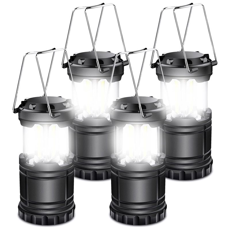 Power Outage Light - ABAE-4-Pack Solarnych Lampionów Kempingowych na Baterie