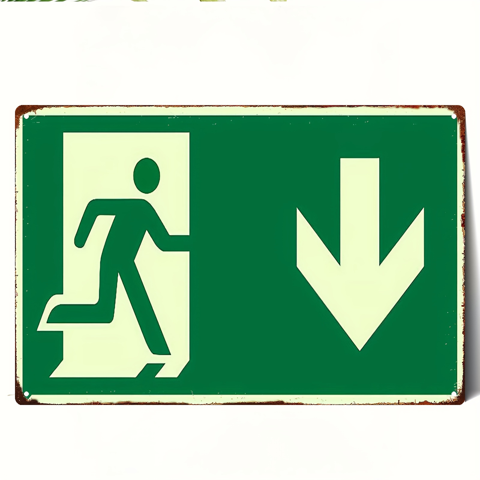 Metalowy szyld 2D w stylu vint – Emergency Exit Sign recenzja i cena