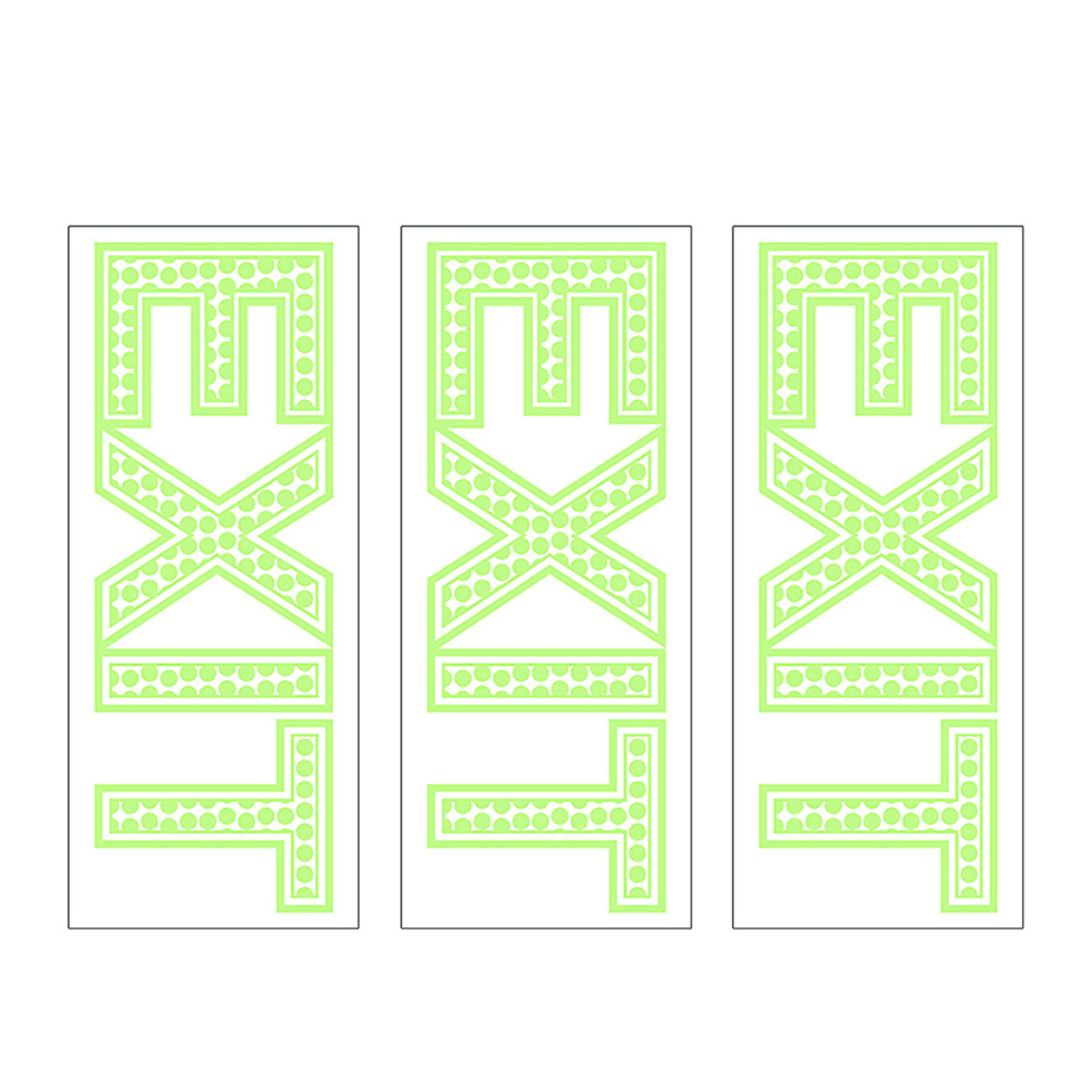 3 sztuki świecących w ciemnośc – Emergency Exit Sign recenzja i cena