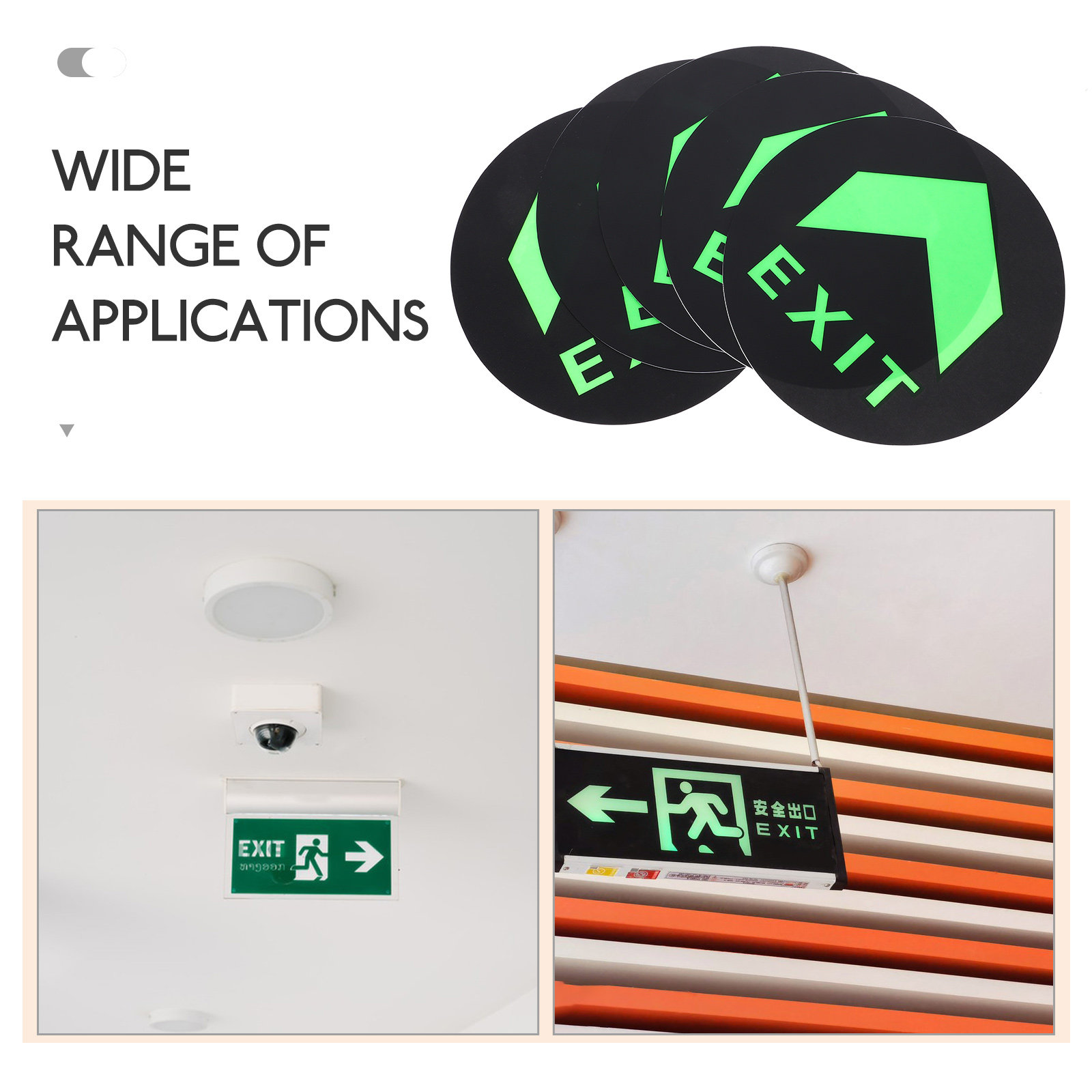 5 szt. nocnych świecących na c – Emergency Exit Sign recenzja i cena