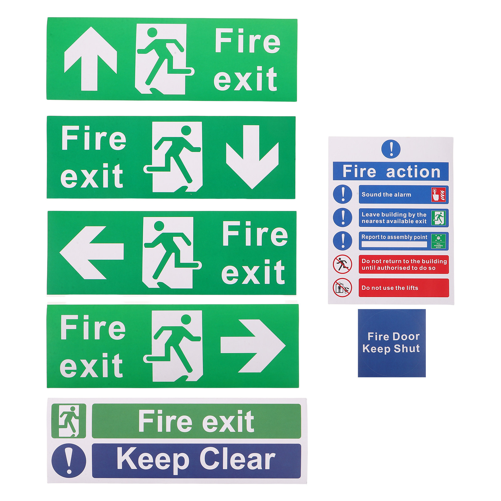 21 szt. znaków ewakuacyjnych b – Emergency Exit Sign recenzja i cena